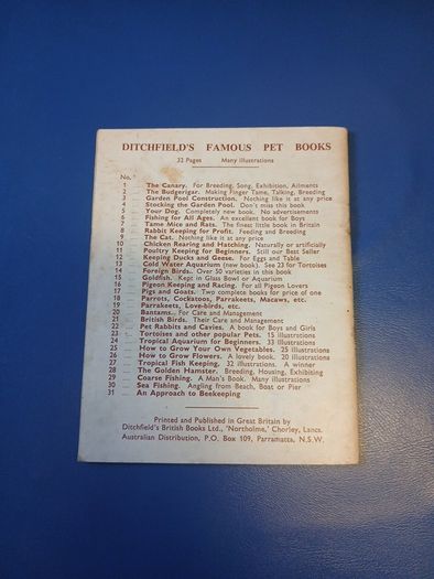 Vintage Garden Pond booklet