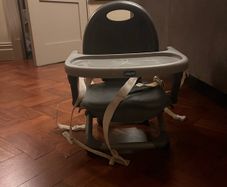 Various baby items free to go, booster seat, walker, bay gym etc