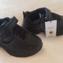 Boys Marks + Spencer black leather runner shoes size J8 Image 2