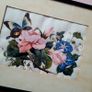 19th Century pair of chinese pith paper paintings "butterfly on bloom" Image 3