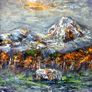 The Reek in Winter's Grip, Contemporary Croagh Patrick Acrylic Image 3