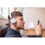 Metallic Bluetooth Headphones Silver Head Phones Image 2