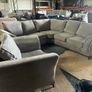 Grey corner sofa + matching armchair Image 4