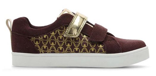 Clarks X Marvel Iron Man Kids City Hero Lo Kids Size UK 1 BRAND NEW