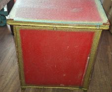 1920s to 1950s Lloyd Loom Style Woven Laundry Bin or Bedside Cabinet Movie Props or Home use