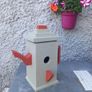 Butterfly House & BIRD Seed Feeder Glass Bottle Image 3