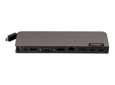 Lenovo USB-C Mini Dock USB-C 3 Port Replicator inc 65W Power Adapter (Mode: L01UD033-CS-H) Used