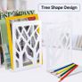 Book Ends, Bookends, Bookends Heavy Duty, Book Ends for Book Shelves, Decorative Metal Book Stopper or Bookworms Gifts, Abstract Desgin Book Dividers Holders Stand for Office, Library Image 3