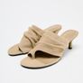 Suede Sandals With Heel Size Uk 2  23 Cm Image 2