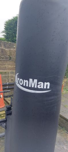 Boxing bag and dip/squat rack