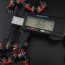 Antique Venetian Style Black Chevrons & Venetian WhiteHeart Beads Necklace Image 8