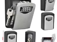 main image for ad Safe Box Outdoor 4 Digit High Security Wall Mounted Key Code Lock Storage