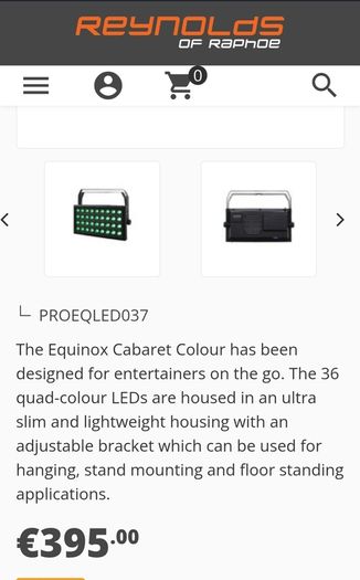 Equinox Cabaret Colours pair