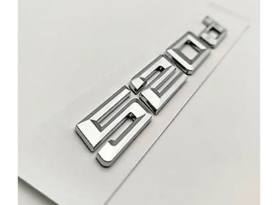 BMW 520d chrome boot badge