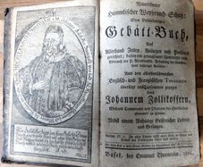 1806 German antique Book. Neueroffneter Himmlischer Weyhrauch Schatz. Fraktur, Christian theology, Switzerland, St. Gallen, Franz II, Imperial privilege, leather binding