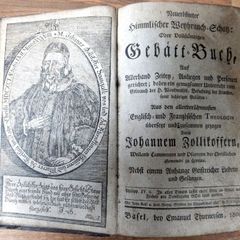 1806 German antique Book. Neueroffneter Himmlischer Weyhrauch Schatz. Fraktur, Christian theology, Switzerland, St. Gallen, Franz II, Imperial privilege, leather binding