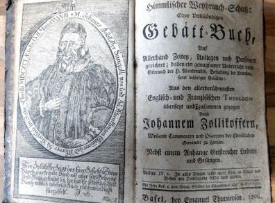 1806 German antique Book. Neueroffneter Himmlischer Weyhrauch Schatz. Fraktur, Christian theology, Switzerland, St. Gallen, Franz II, Imperial privilege, leather binding