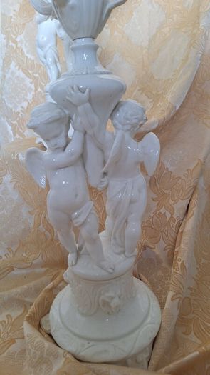 Large glazed candelabra