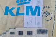 KLM miniature house made of Delft Blue ceramic No.32