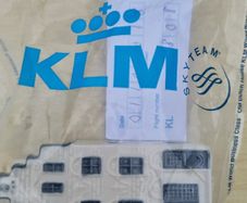 KLM miniature house made of Delft Blue ceramic