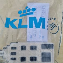 KLM miniature house made of Delft Blue ceramic