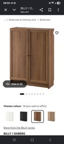 bookcase with doors ikea oxberg