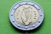 Ireland 2014 year Uncirculated 2 Euro coin.