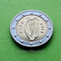 Ireland 2014 year Uncirculated 2 Euro coin.
