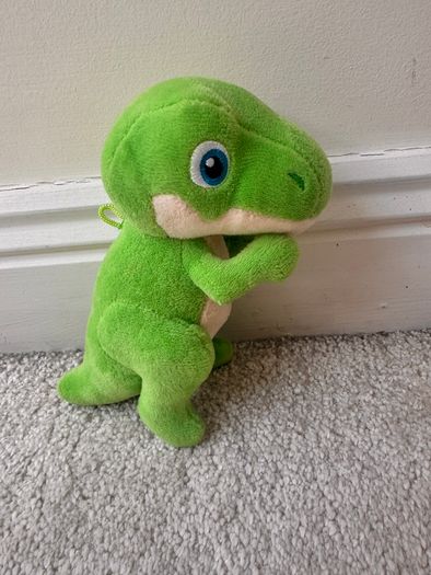 Dinky Dinos Green Dinosaur Plush Soft approx. 15 cm. Used Please see photos