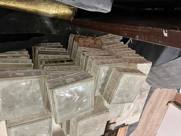 51 Reclaimed Glass Blocks Bricks Vintage Style