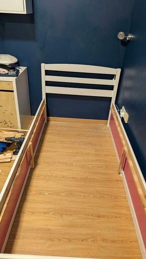 Used Single Bed with Slide Doors
