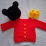 Handmade baby cardy set newborn size Image 9
