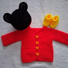 Handmade baby cardigan sets 0-3 months