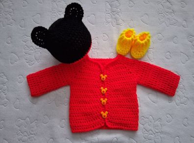 Handmade baby cardigan sets 0-3 months