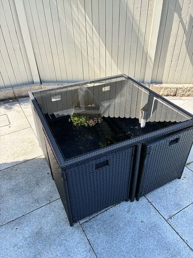 garden furniture rattan cube