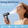6-Speed High Pressure, 100K RPM Super Power Turbo Blower, 3000mAh Battery, Cooling Air Effect for Travel/Camping/Outdoor, Cordless with Electric Air Duster Image 6