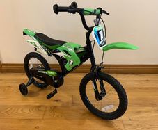 16 Inch Moto X Motocross-Style Bike Green