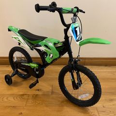 16 Inch Moto X Motocross-Style Bike Green