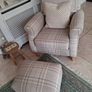 Beautiful Next Tartan Armchair & Footstool Image 3