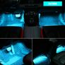 4pcs RGB LED Atmosphere Lamp Set for Car - High Brightness, Long Lifespan, USB-Powered Image 2