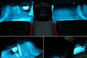 4pcs RGB LED Atmosphere Lamp Set for Car - High Brightness, Long Lifespan, USB-Powered