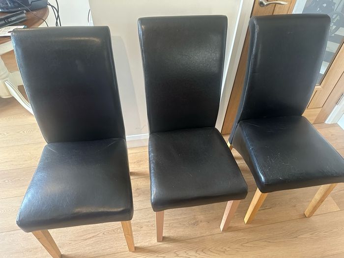 Black dining chairs