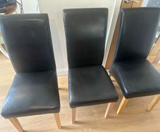 Black dining chairs