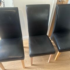 Black dining chairs