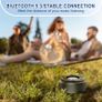 Bluetooth Shower Speaker, Portable Speakers Bluetooth 5.3 with HD Sound, IPX7 Waterproof, Colorful RGB Light/LED Display/Shower Radio/Hands-Free Call/Suction Cup, Perfect for Bathroom Sing-Along Visit the Dbasne Store Image 4