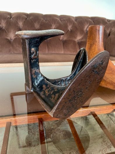 Cobblers Anvil Vintage Cast Iron Shoe Last Book End Door Stop Heavy Prop