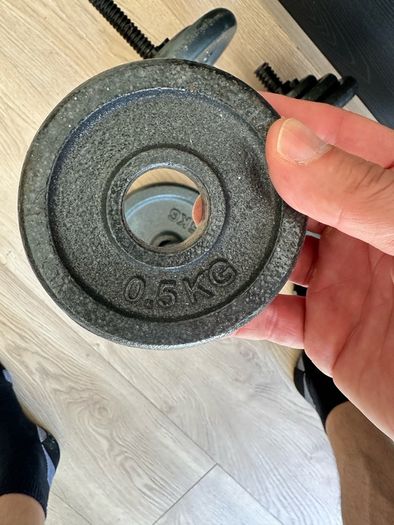 Cast Iron 50kg Barbell & Dumbbell Set