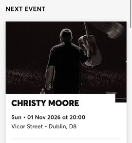 Christy Moore - Vicar St. Nov 1st (Block C)