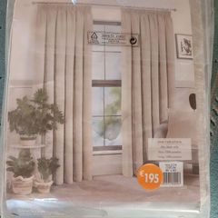 Haldon Cream Blackout Pencil Pleat Curtains The Haldon Cream Blackout Pencil Pleat Curtains