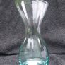 A waisted glass vase made by Ravenhead Glass (c.1990's). 30 cms height Image 5